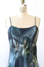 Inky Watercolor Silk Slip M