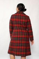 Bromleigh Tweed Plaid Coat M/L