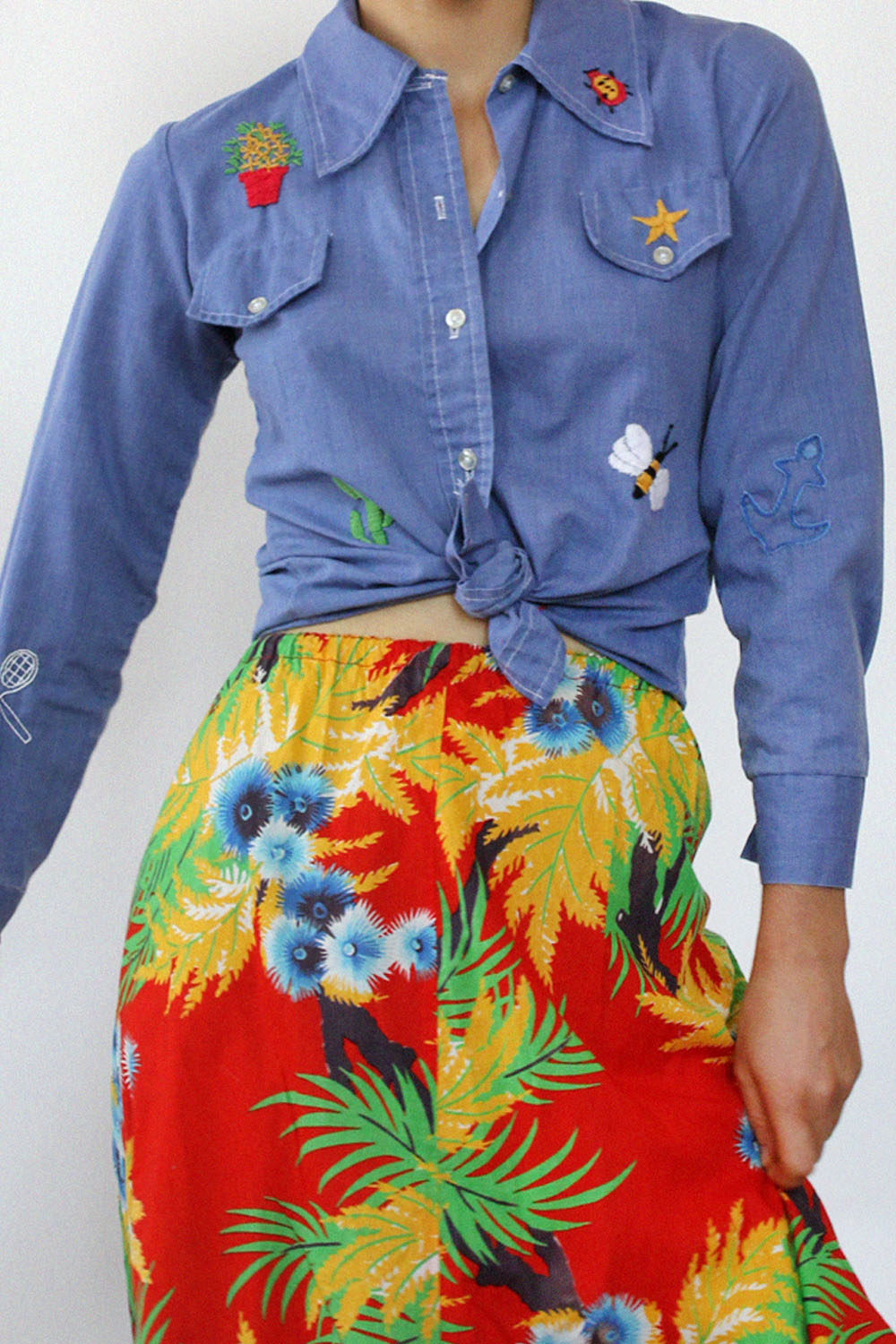 Cherry Tropics Skirt M-XL