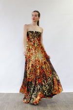 Fireball Silk Metallic Gown S/M