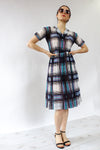 Ashley Sheer Plaid Dress XS