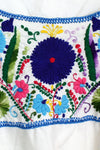 Chiapas embroidered smock blouse M