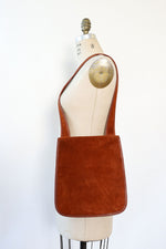 Bonnie Cashin Meyers Rust Suede Flap Purse