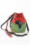 Africa Leather Bucket Bag