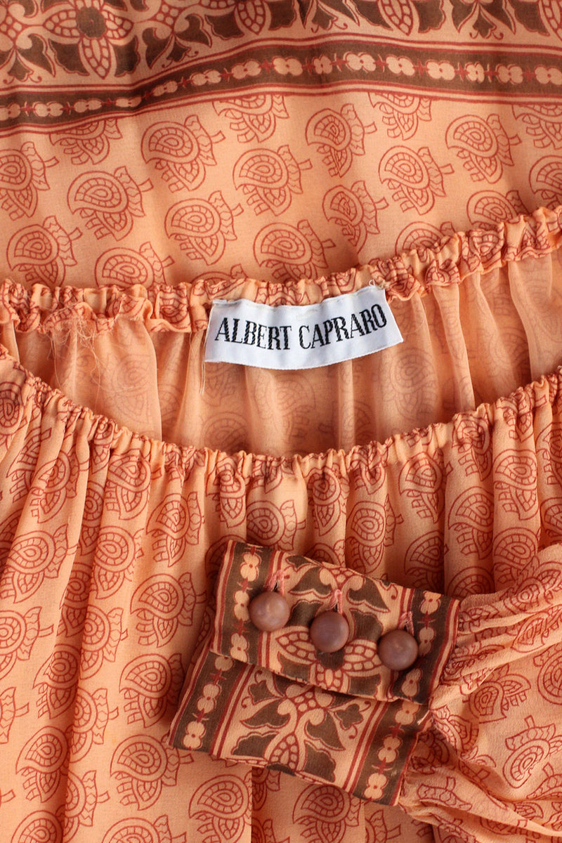 Albert Capraro Desert Rose Chiffon Dress S-L