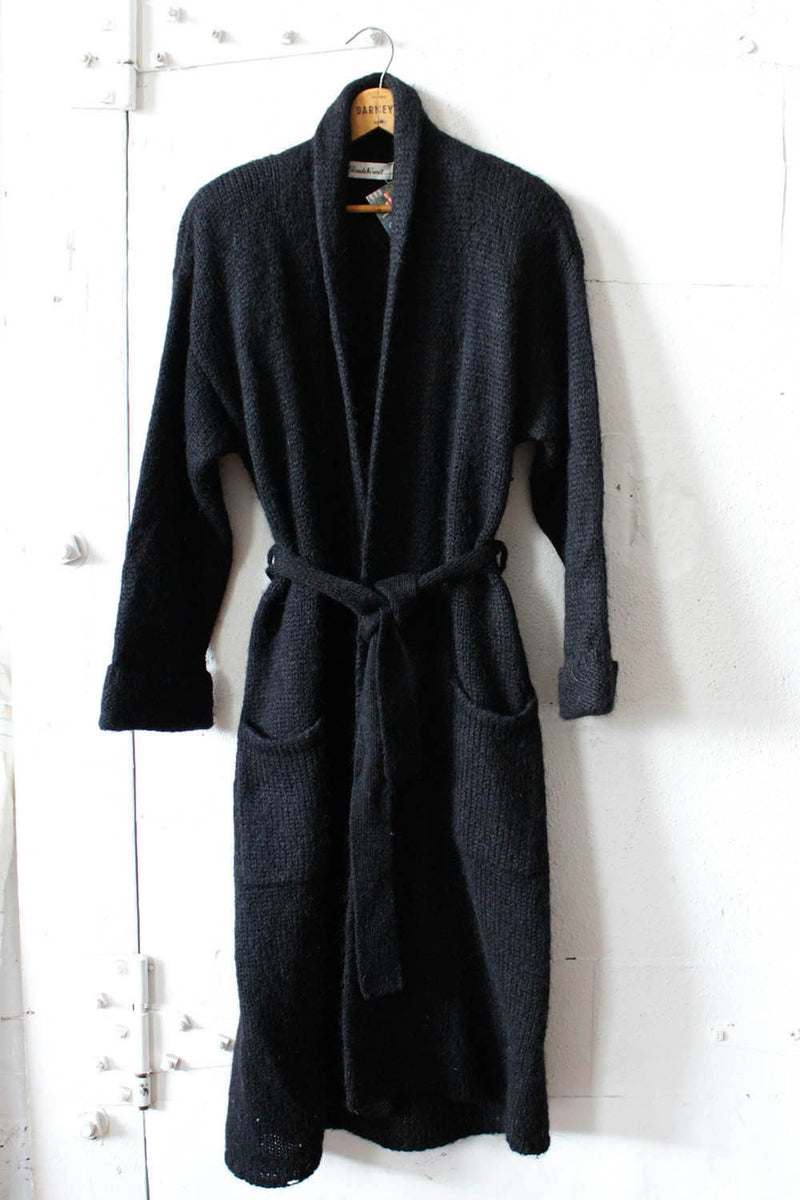 Black Mohair Sweater Coat