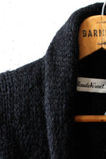 Black Mohair Sweater Coat