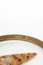 Amber Snakeskin Belt S