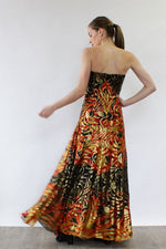 Fireball Silk Metallic Gown S/M