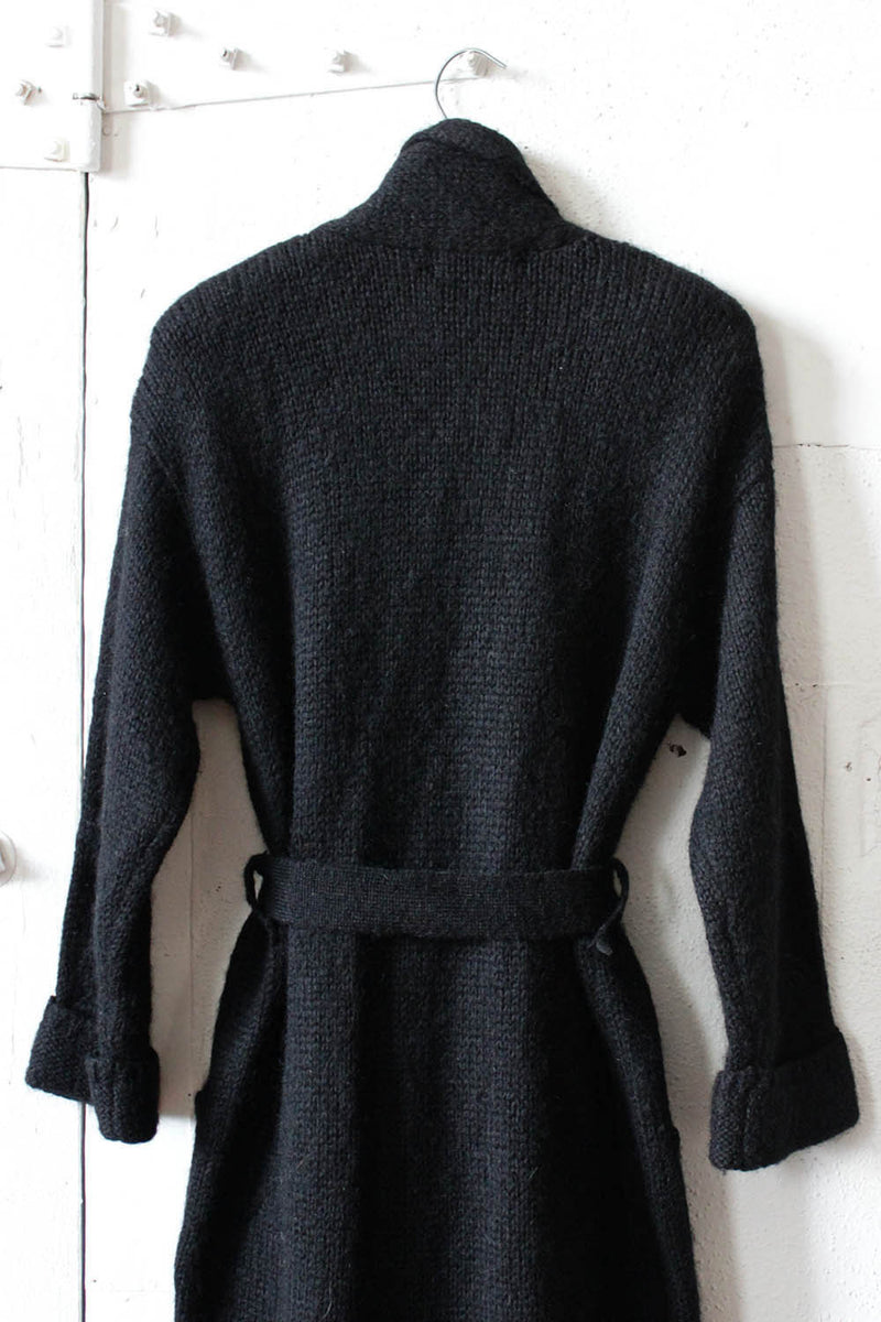 Black Mohair Sweater Coat