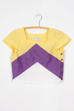 Cropped Colorblock Top M