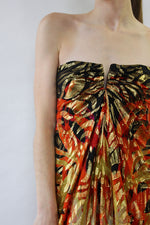 Fireball Silk Metallic Gown S/M