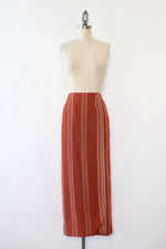 Terracotta Woven Stripe Skirt XS/S