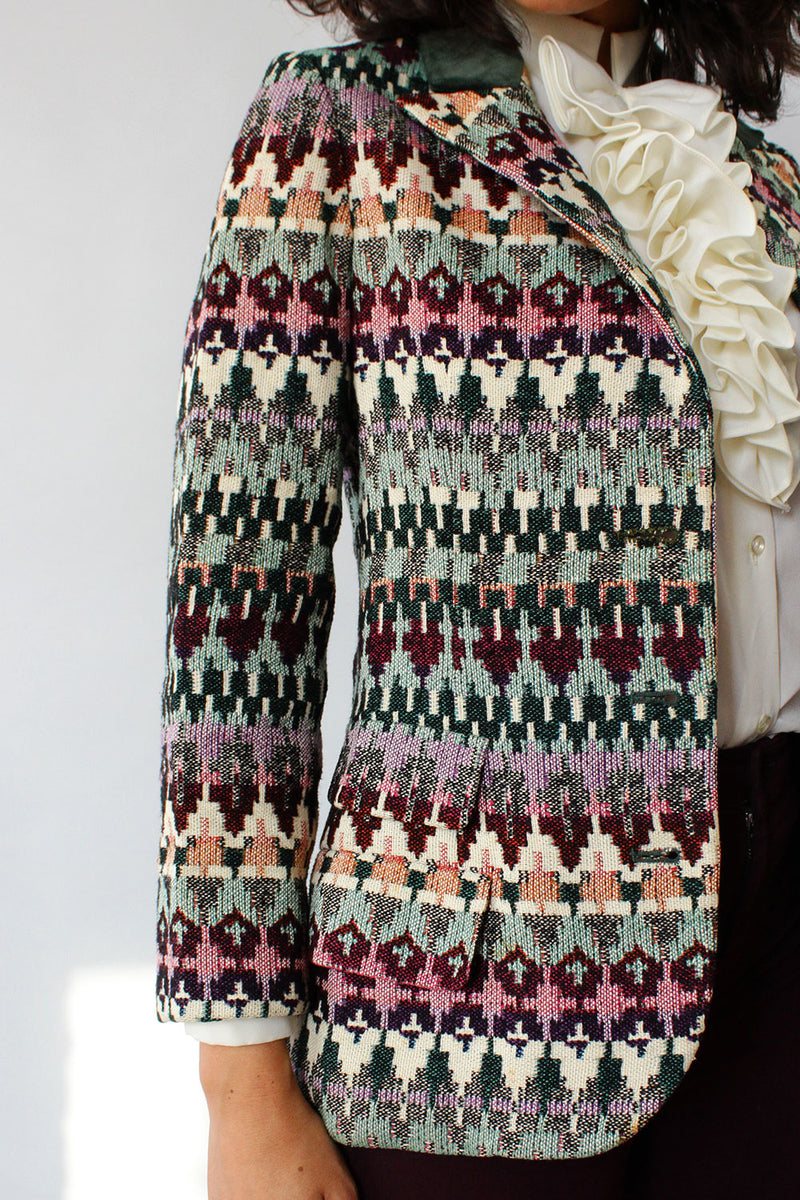 Anne Klein 70s Tapestry Blazer