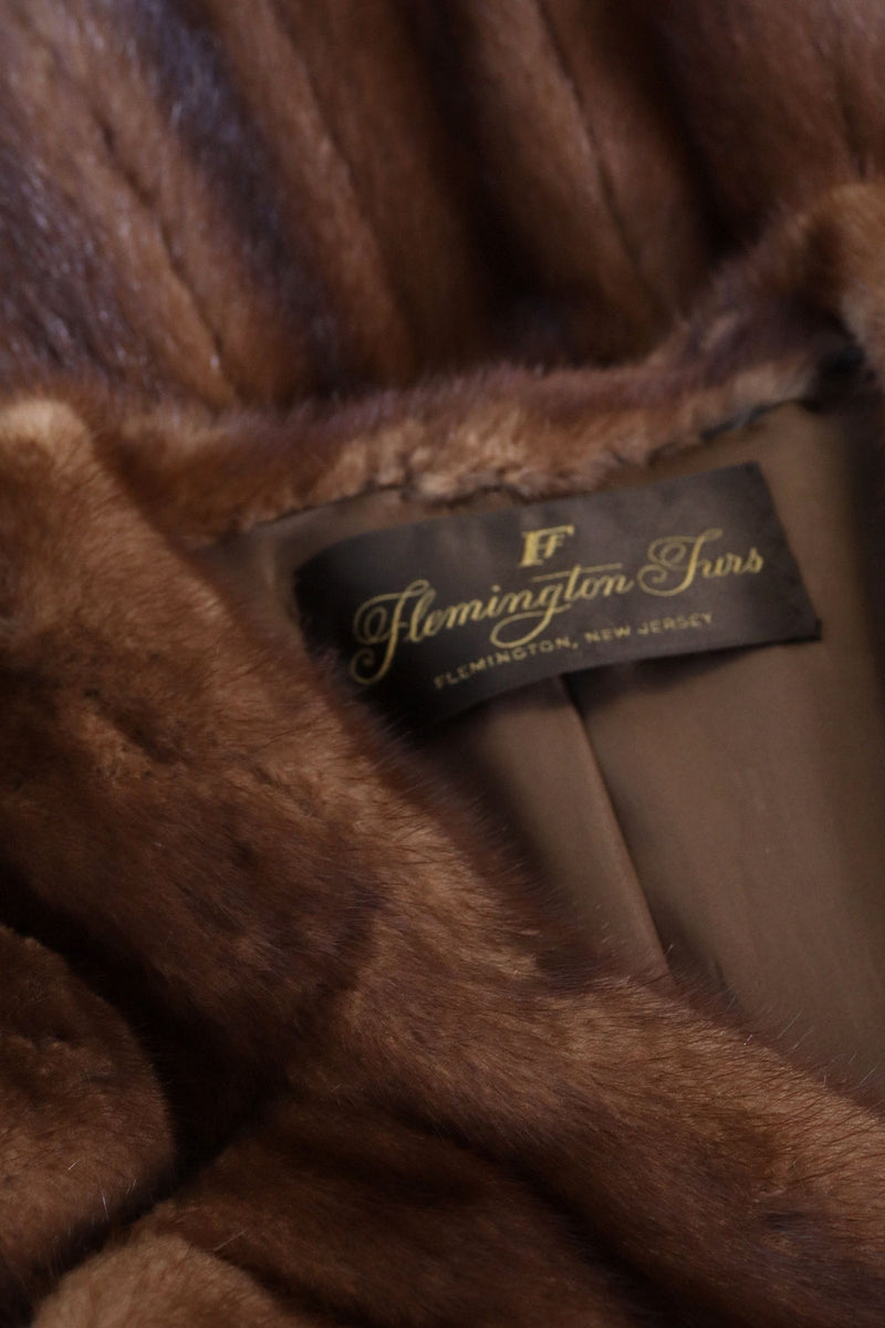 Mink Fur Peacoat M
