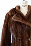 Mink Fur Peacoat M