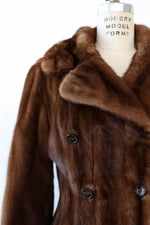 Mink Fur Peacoat M