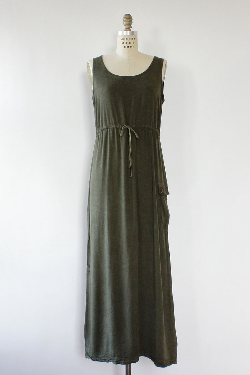 Olive Cargo Dress S/M