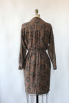 Forest Paisley Silk Dress S
