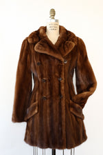 Mink Fur Peacoat M