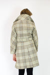 vintage plaid coat