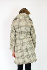 vintage plaid coat