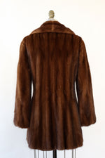 Mink Fur Peacoat M