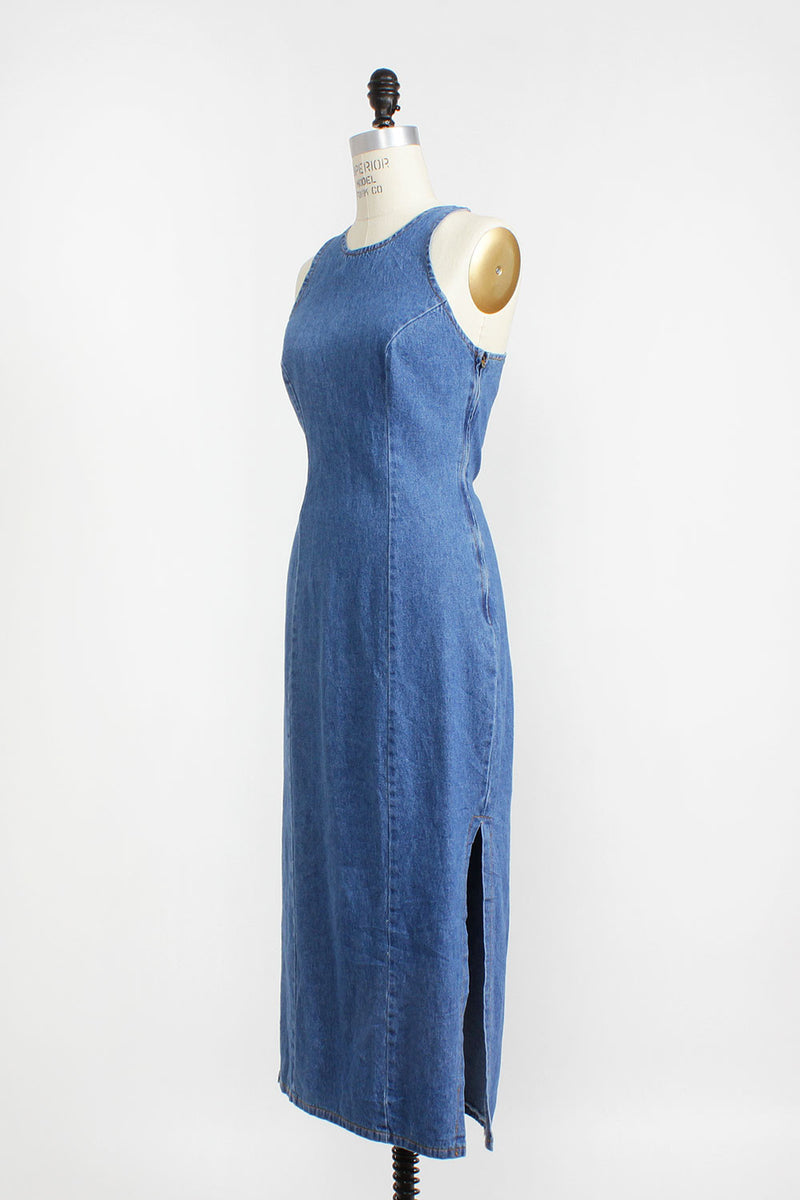 Soft Denim Crossback Dress M