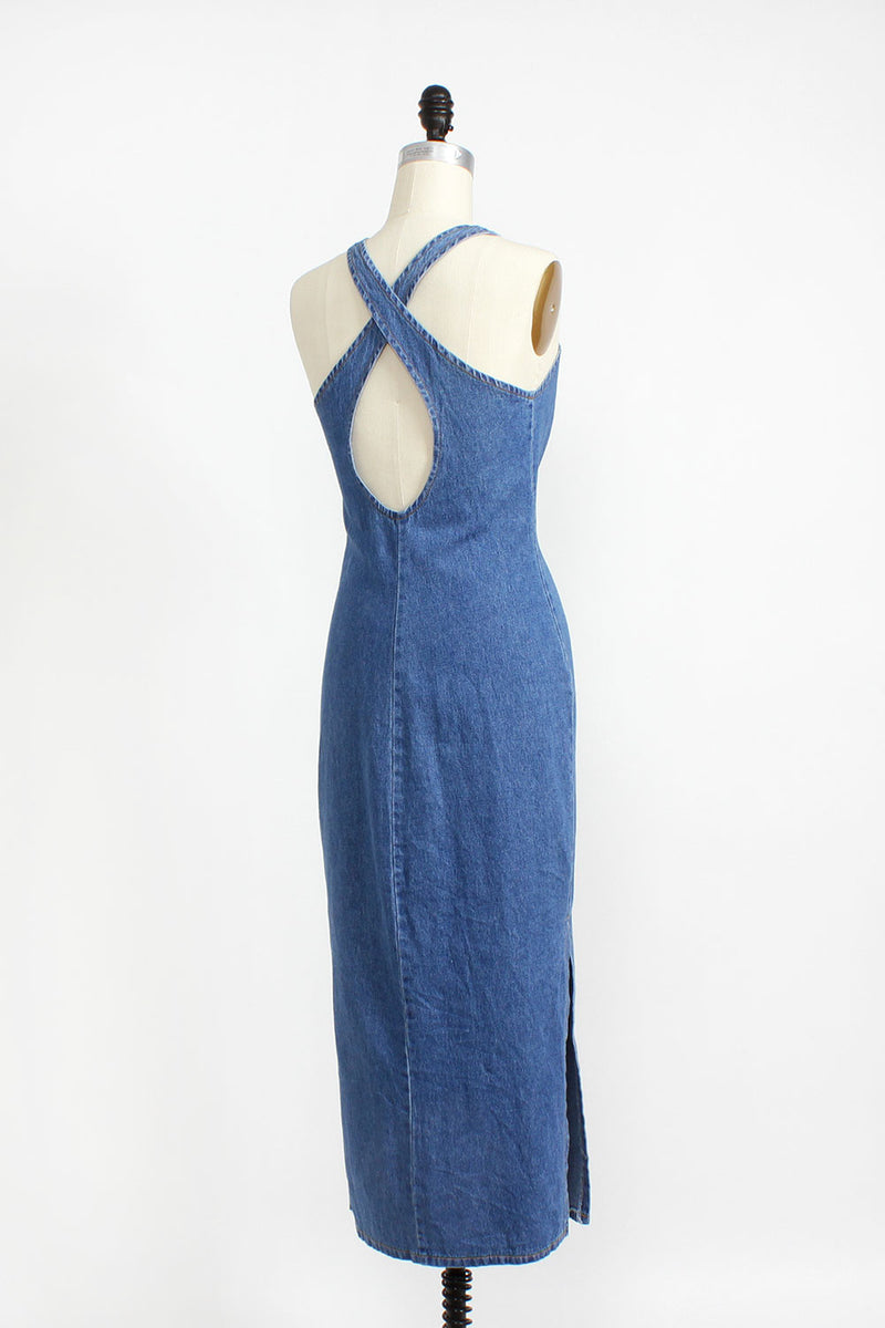 Soft Denim Crossback Dress M