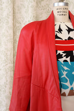 Rad Red Leather Swing Jacket XS/S