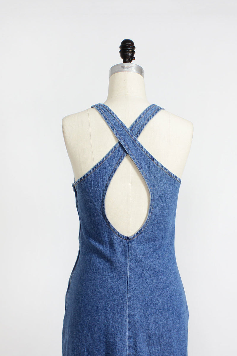 Soft Denim Crossback Dress M