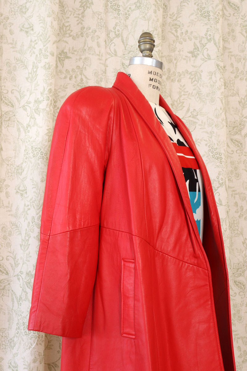 Rad Red Leather Swing Jacket XS/S