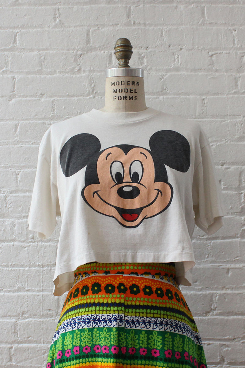 Mickey Mouse Crop Tee S-L