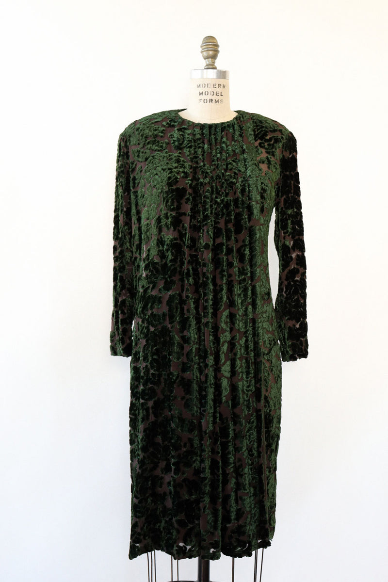 Anne Klein Ivy Velvet Burnout Dress XS/S OMNIA Anne Klein Ivy Velvet Burnout Dress XS/S OMNIA
