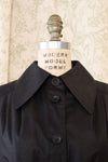 Polished Cotton Pleated Trench Coat S/M