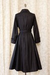 Polished Cotton Pleated Trench Coat S/M