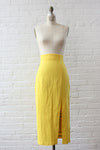 Lemon Wiggle Skirt M/L