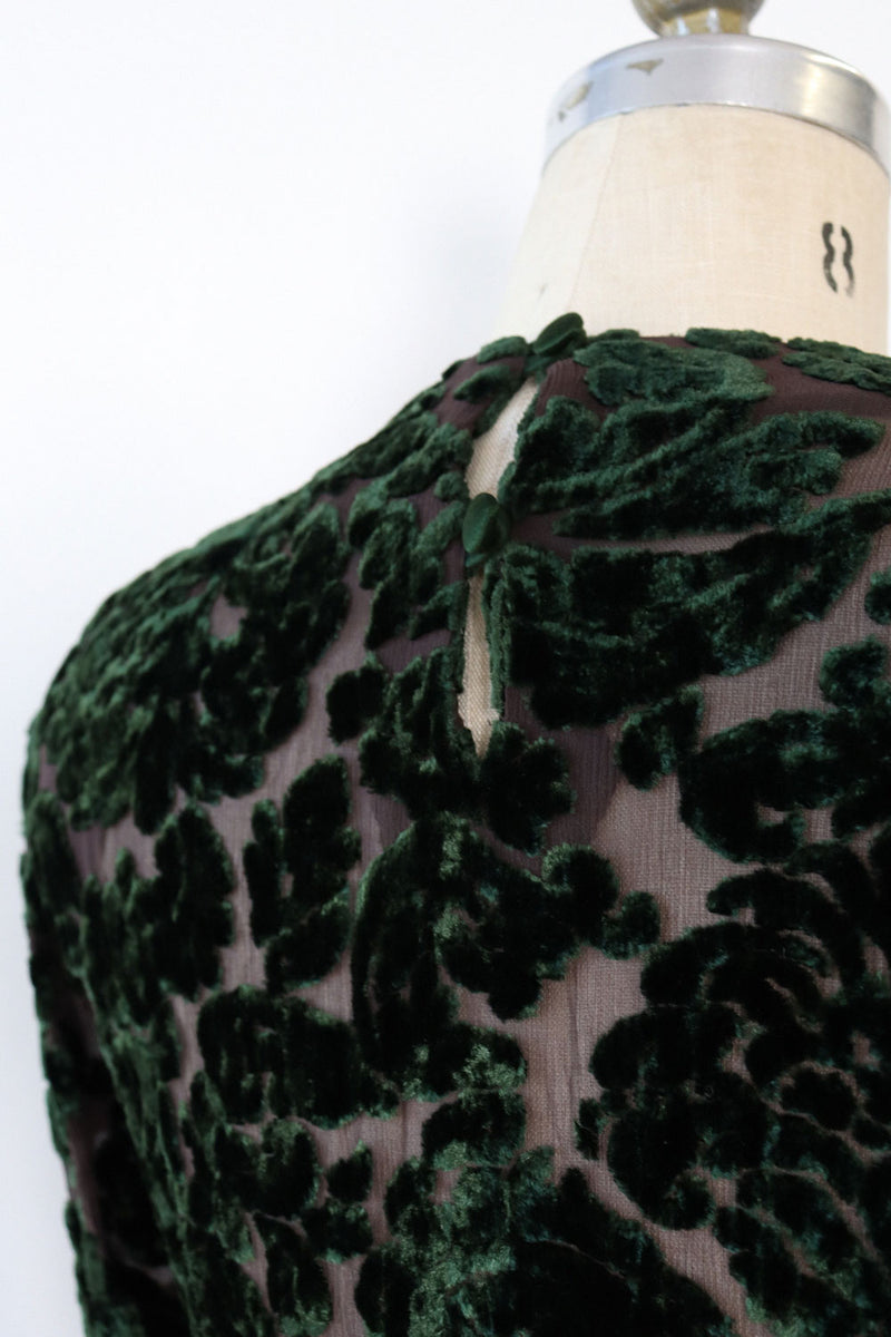 Anne Klein Ivy Velvet Burnout Dress XS/S