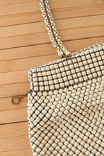 Whiting & Davis Ivory Metal Mesh Bag