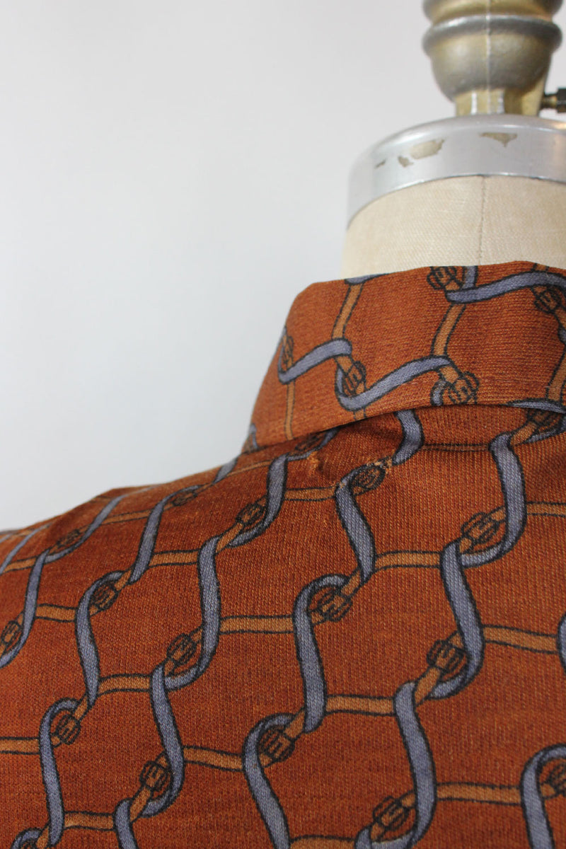 Di Camerino Buckle Print Shirt Dress XS-M