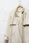 Ivory Swing Trench Coat M