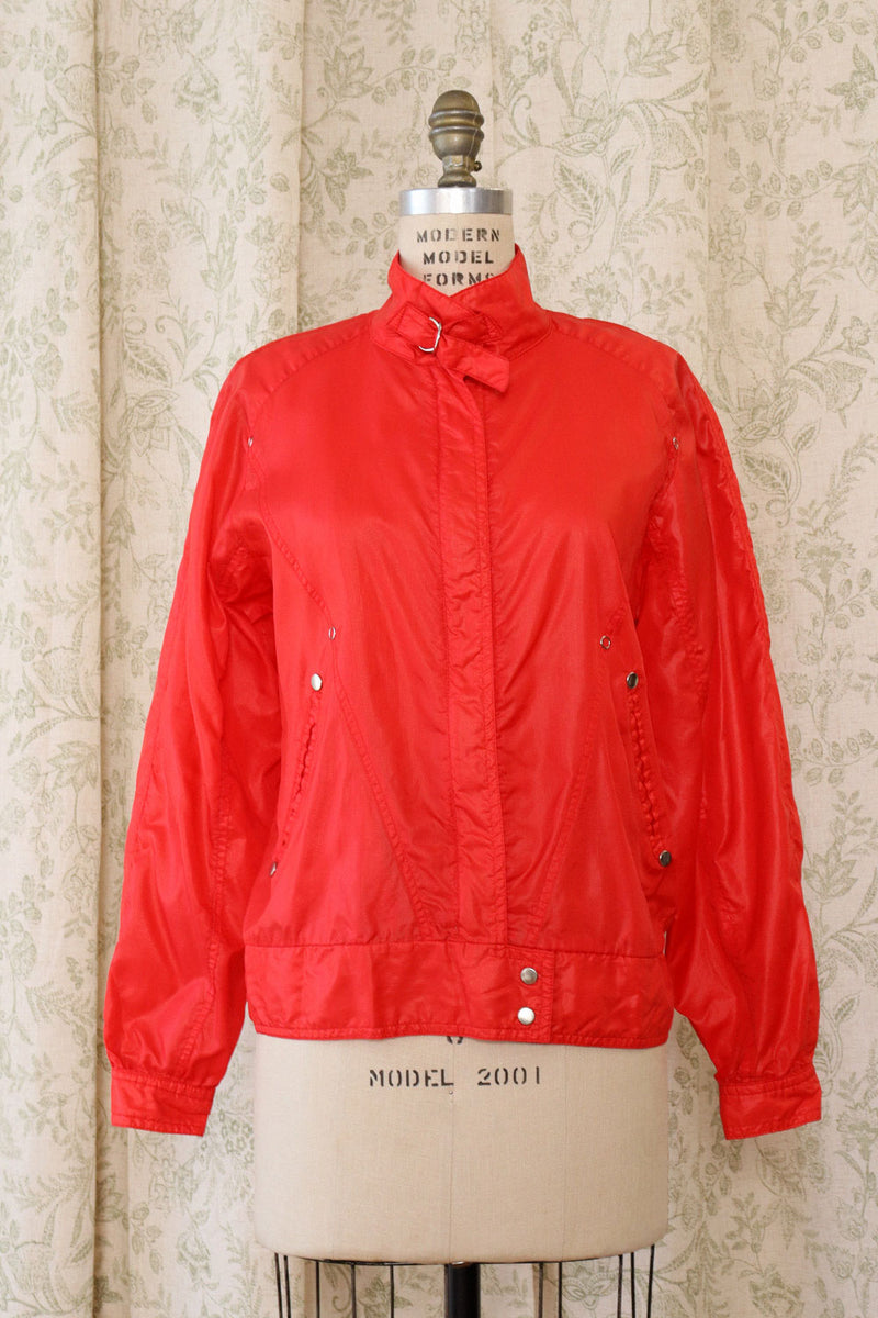 Cherry Red Nylon Jacket M/L