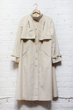 Ivory Swing Trench Coat M