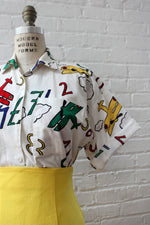 Aeroplane Novelty Buttondown S/M