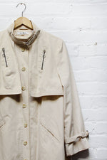 Ivory Swing Trench Coat M