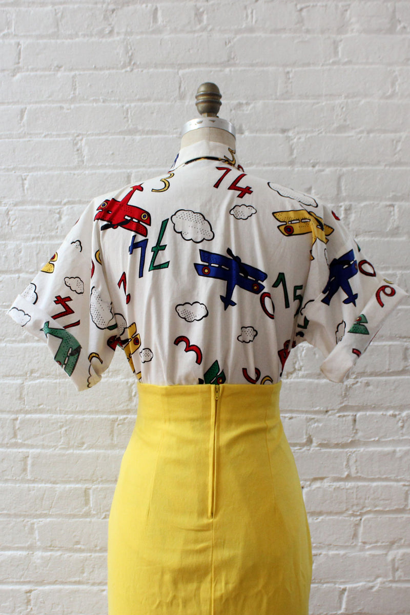 Aeroplane Novelty Buttondown S/M