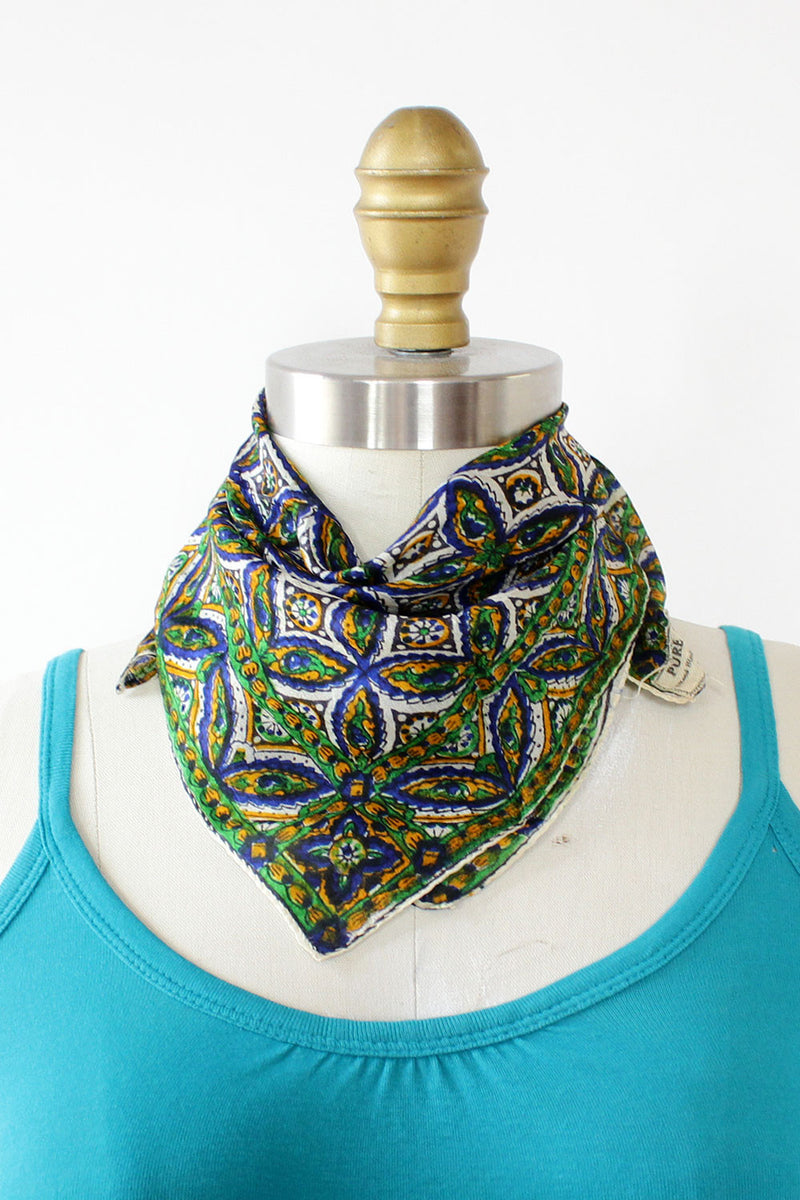 Indian Paisley Silk Scarf