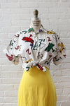 Aeroplane Novelty Buttondown S/M
