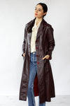 Wine Leather Trench XS/S