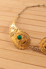 Scrolling Goldtone Collar Necklace